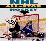 NHL All-Star Hockey title screen for Sega Game Gear